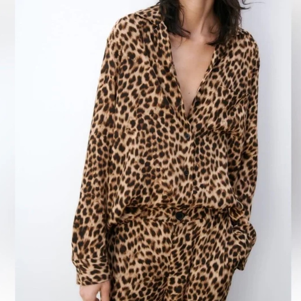 ZARA Leopard Pant Suit